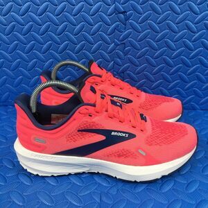 Brooks Launch 9 Womens Running Walking Shoes Pink Athletic Sneakers Size 8B